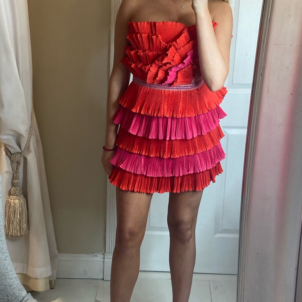 Beautiful dress red and pink